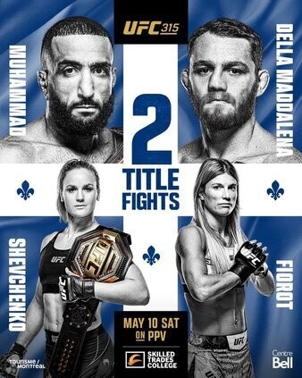 UFC 315: Muhammad vs. Della Maddalena poster
