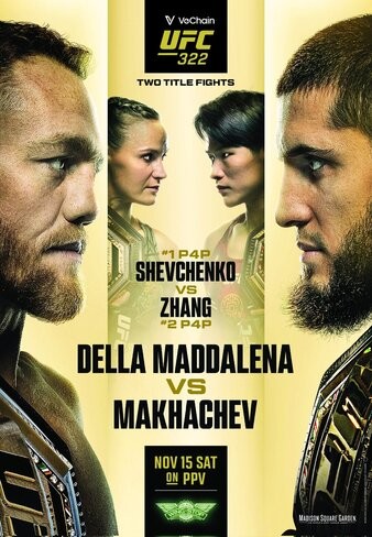 UFC 322: Della Maddalena vs. Makhachev poster