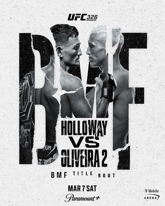 UFC 326: Holloway vs. Oliveira 2 poster