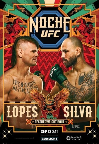 UFC Fight Night: Lopes vs. Silva poster
